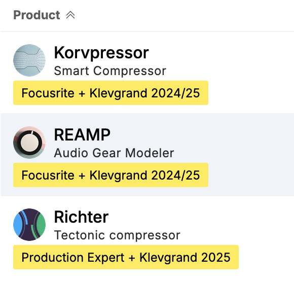Klevgrand Korvpressor + Richter + REAMP